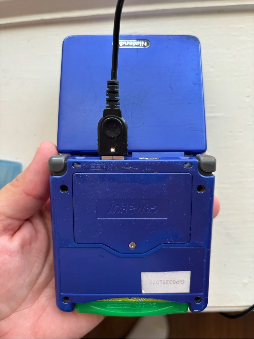 Nintendo Game Boy Advance SP AGS-001 Cobalt Blue Handheld Console Tested Works